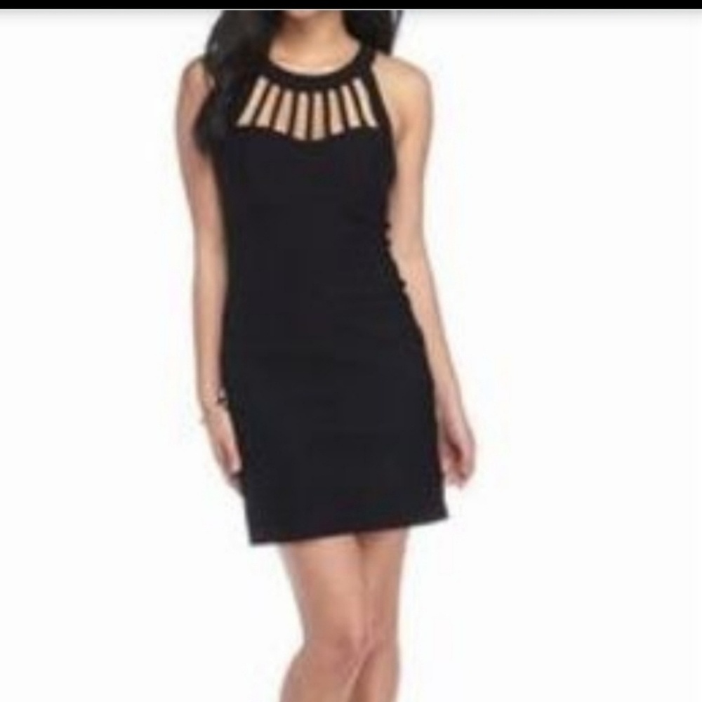 Trixxi Little Black Body Con Dress